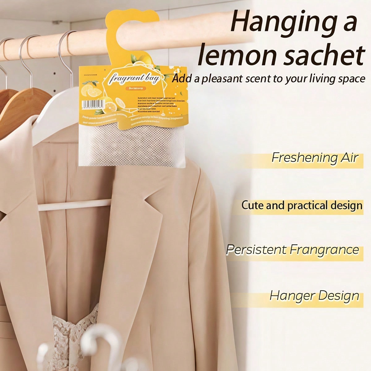 Hanging Lemon Scented Sachets, - Home Fragrance Best review and price